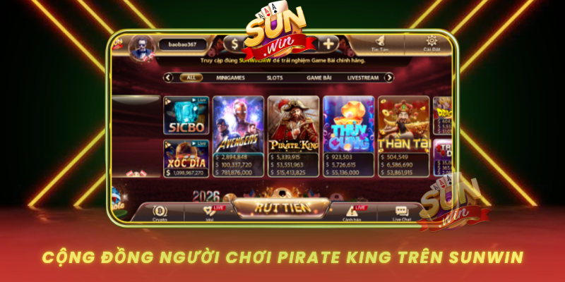 Pirate King – Hành Trình Cướp Biển Đỉnh Cao Trên SUNWIN 3 Cong Dong Nguoi Choi Pirate King Tren Sunwin