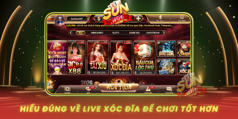 Hieu Dung Ve Live Xoc Dia De Choi Tot Hon