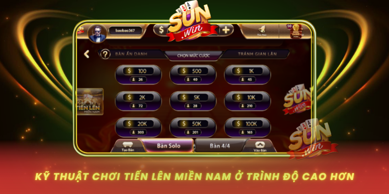 Ky Thuat Choi Tien Len Mien Nam O Trinh Do Cao Hon