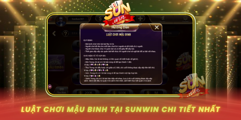 Luat Choi Mau Binh Tai Sunwin Chi Tiet Nhat