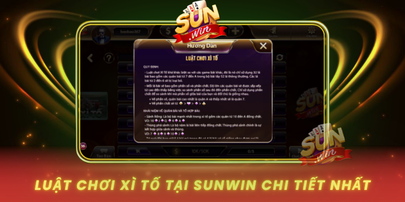 Luat Choi Xi To Tai Sunwin Chi Tiet Nhat
