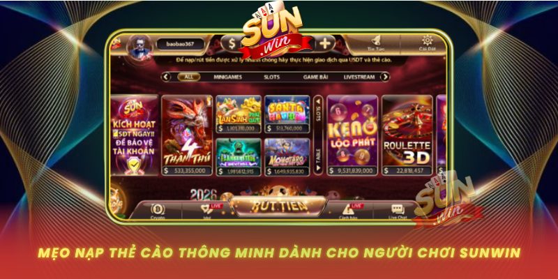 Meo Nap The Cao Thong Minh Danh Cho Nguoi Choi Sunwin