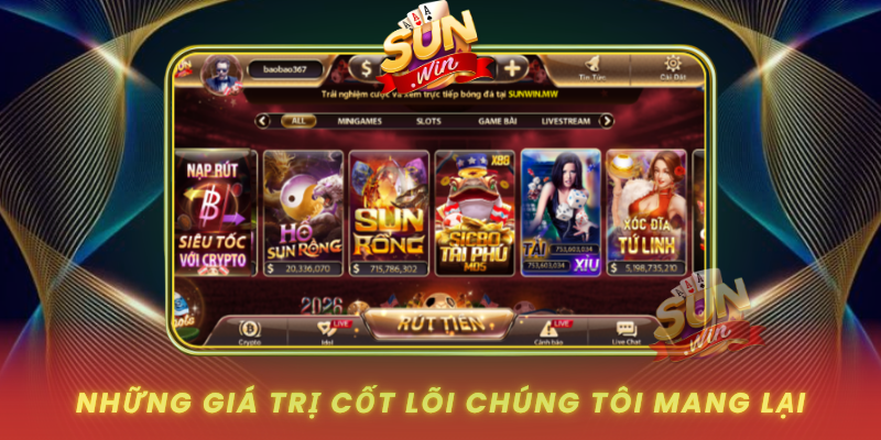 Về Chúng Tôi - SUNWIN Đối Tác Đáng Tin Cậy Của Mọi Game Thủ 1 Nhung Gia Tri Cot Loi Chung Toi Mang Lai