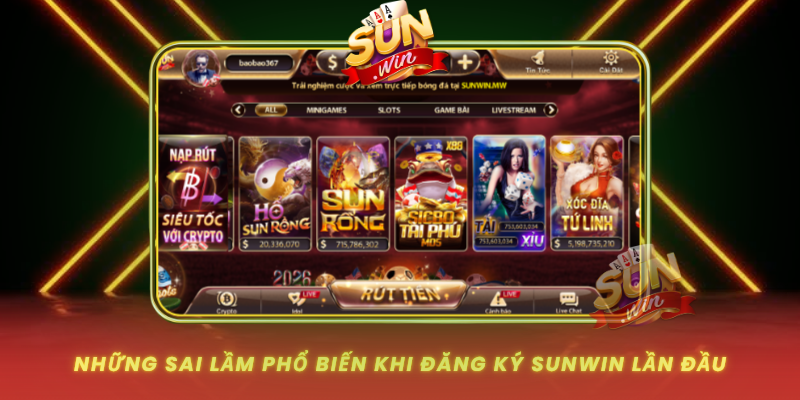 Nhung Sai Lam Pho Bien Khi Dang Ky Sunwin Lan Dau