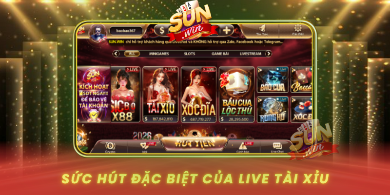 Suc Hut Dac Biet Cua Live Tai Xiu