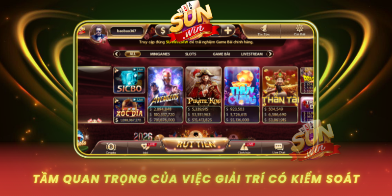 Tam Quan Trong Cua Viec Giai Tri Co Kiem Soat