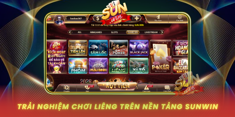 Trai Nghiem Choi Lieng Tren Nen Tang Sunwin