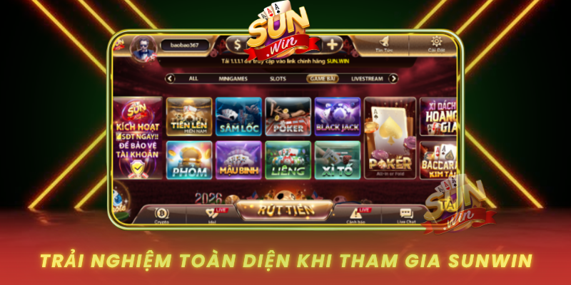 Trai Nghiem Toan Dien Khi Tham Gia Sunwin