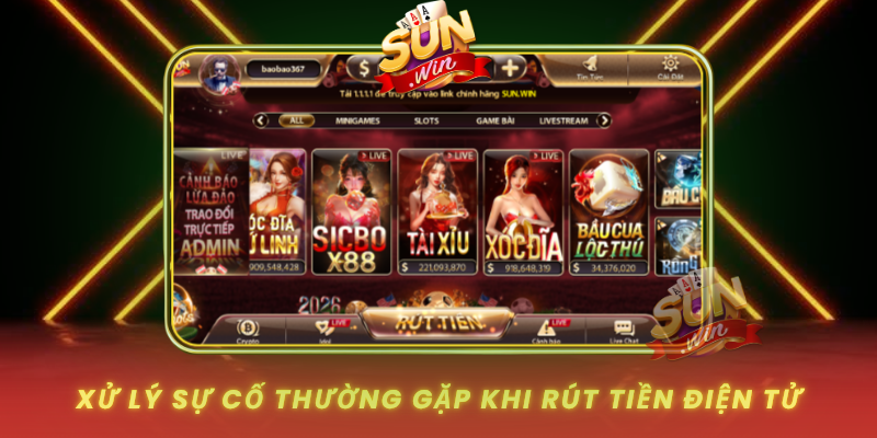Xu Ly Su Co Thuong Gap Khi Rut Tien Dien Tu